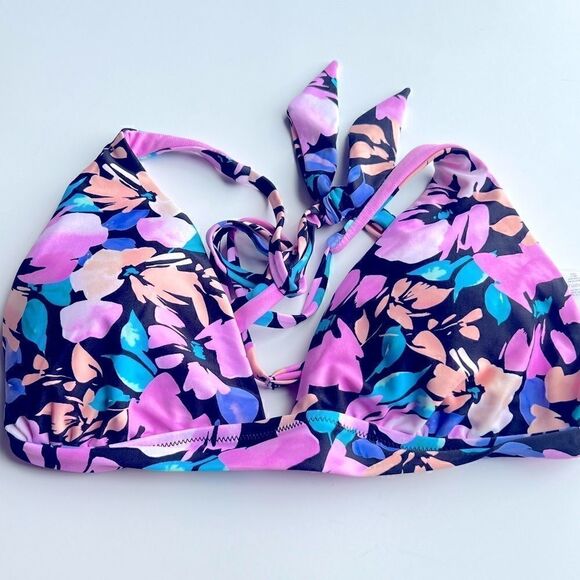 RAISINS Juniors' Miami Printed Bikini Top size XL SWIMSUIT - Picture 6 of 10